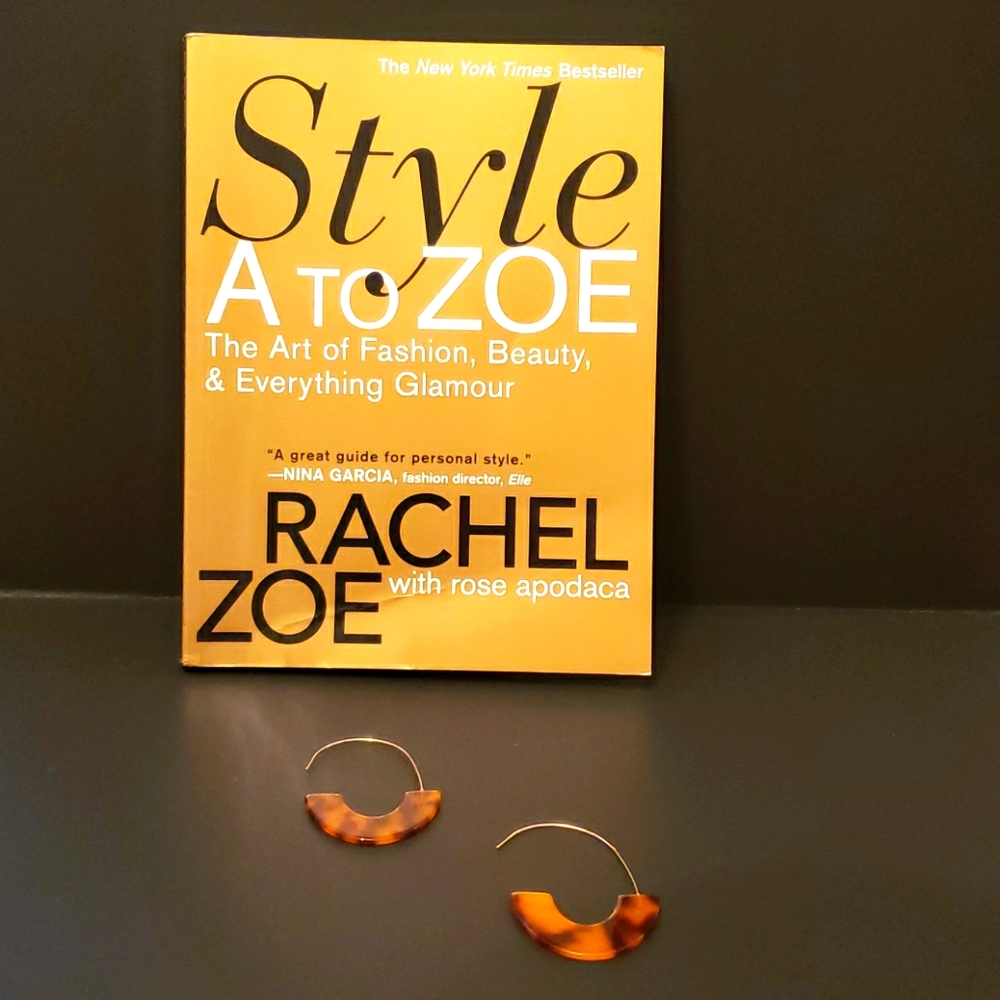 NWT Tortoise Shell Half Hoop Earrings